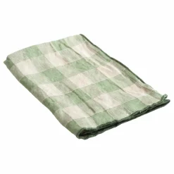 Serviette de table Bourdon en toile vintage | Sauge