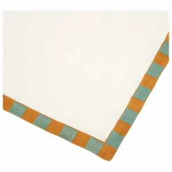 Serviette de table Damier en lin | Ecru