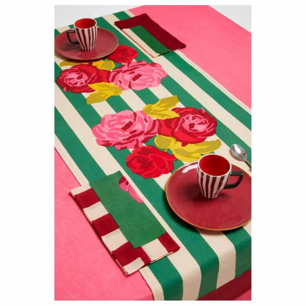 Serviette de table Nizam Stripes | Vert
