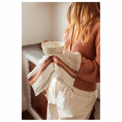 Serviette de table Stripe | Brique