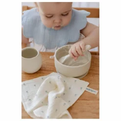 Serviettes Cottage en coton bio - Set de 7 | Bleu