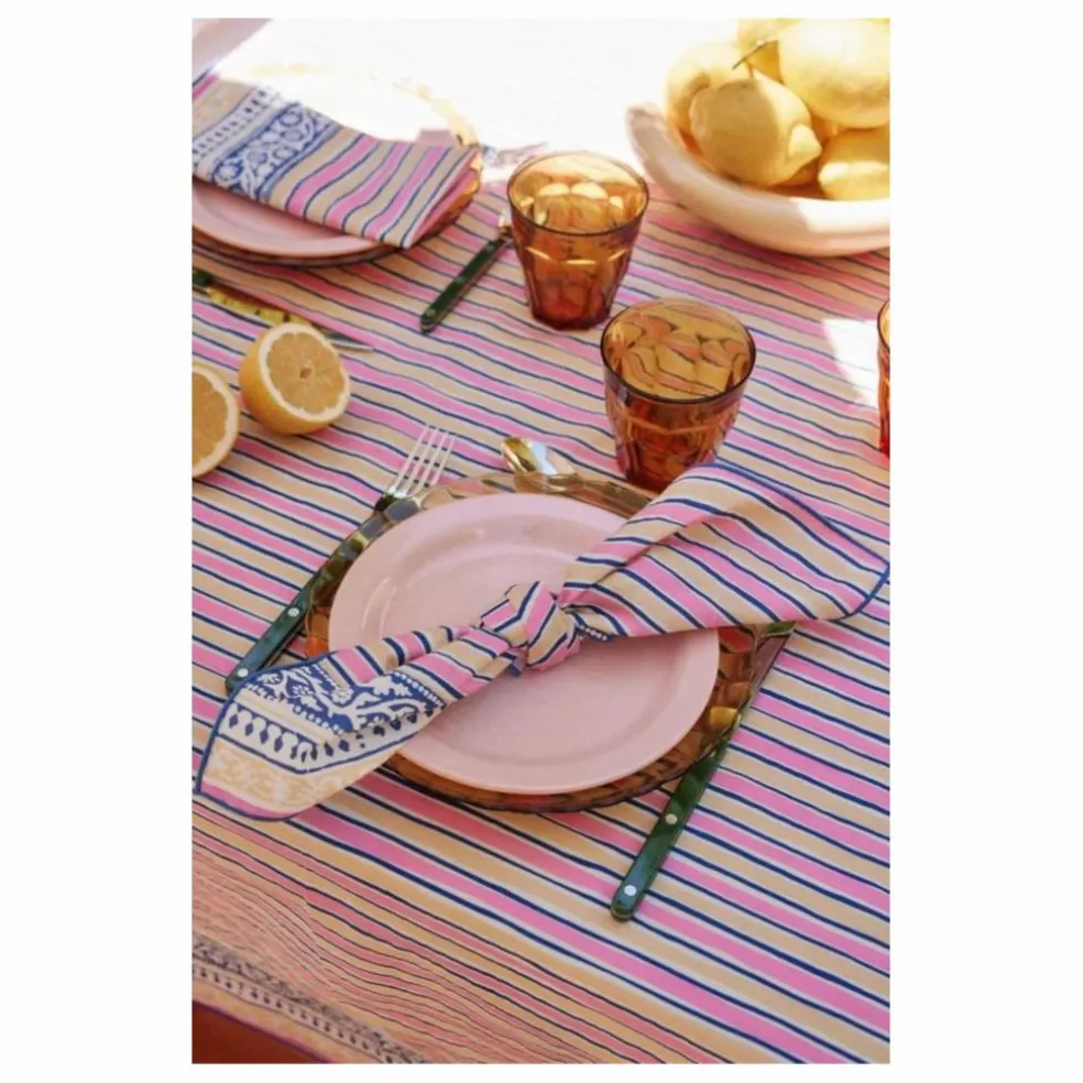 Serviettes de table Carlotta - Set de 4 | Rose fuschia