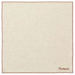 Serviettes de table en coton - set de 4 | Beige