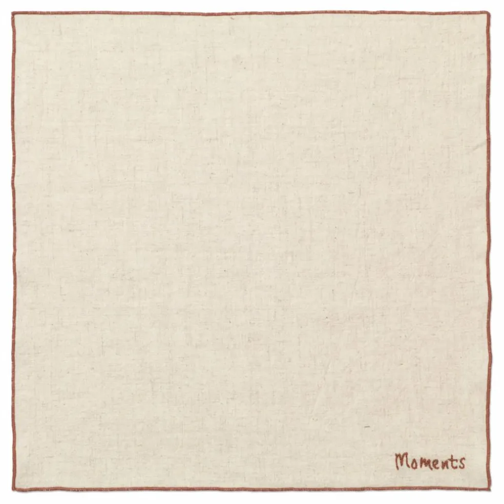Serviettes de table en coton - set de 4 | Beige