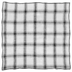 Serviettes de table Highlands en lin lavé - Set de 4 | Blanc