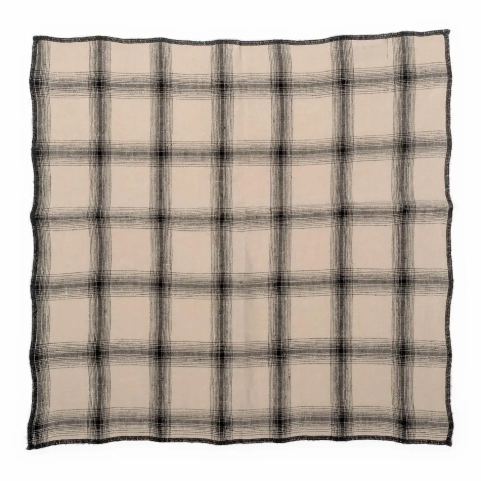 Serviettes de table Highlands en lin lavé - Set de 4 | Beige rosé