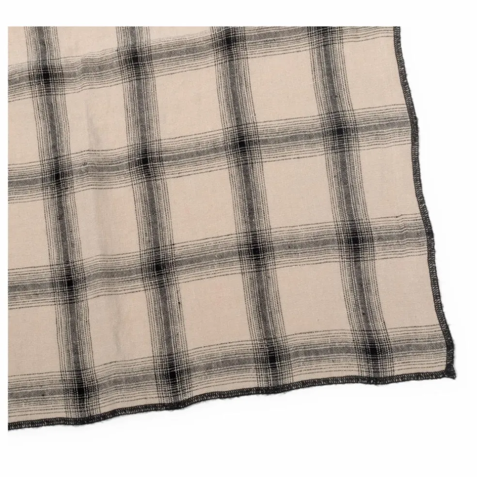 Serviettes de table Highlands en lin lavé - Set de 4 | Beige rosé