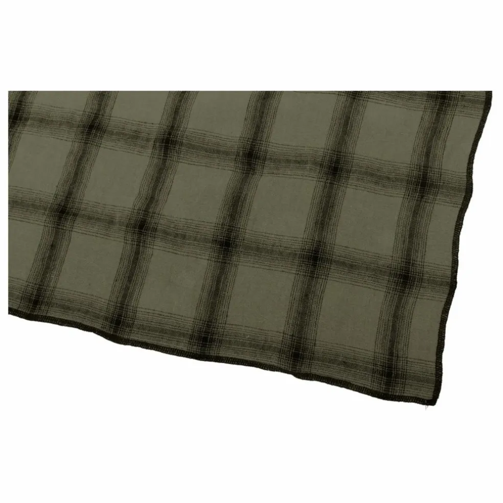 Serviettes de table Highlands en lin lavé - Set de 4 | Vert kaki