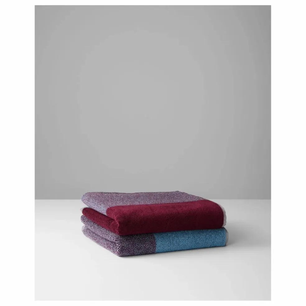 Serviettes de toilette, Lex Pott - Set de 2 | Bordeaux