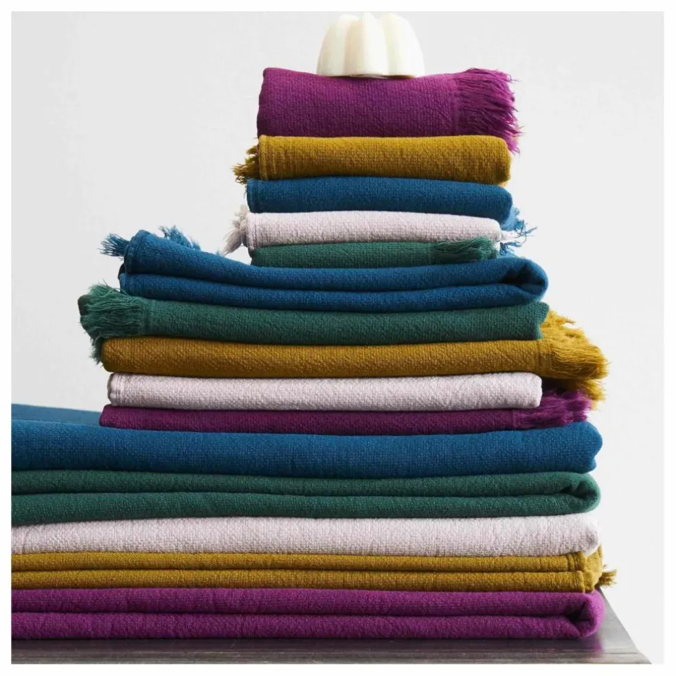Serviettes d'invité en coton bio Luna - Set de 2 | Gold