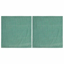 Serviettes en coton bio Vichy - Set de 2 | Vert