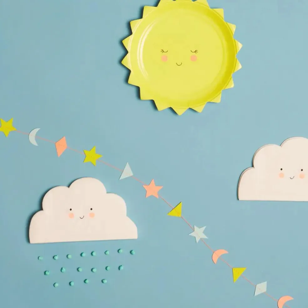 Serviettes en papier nuage