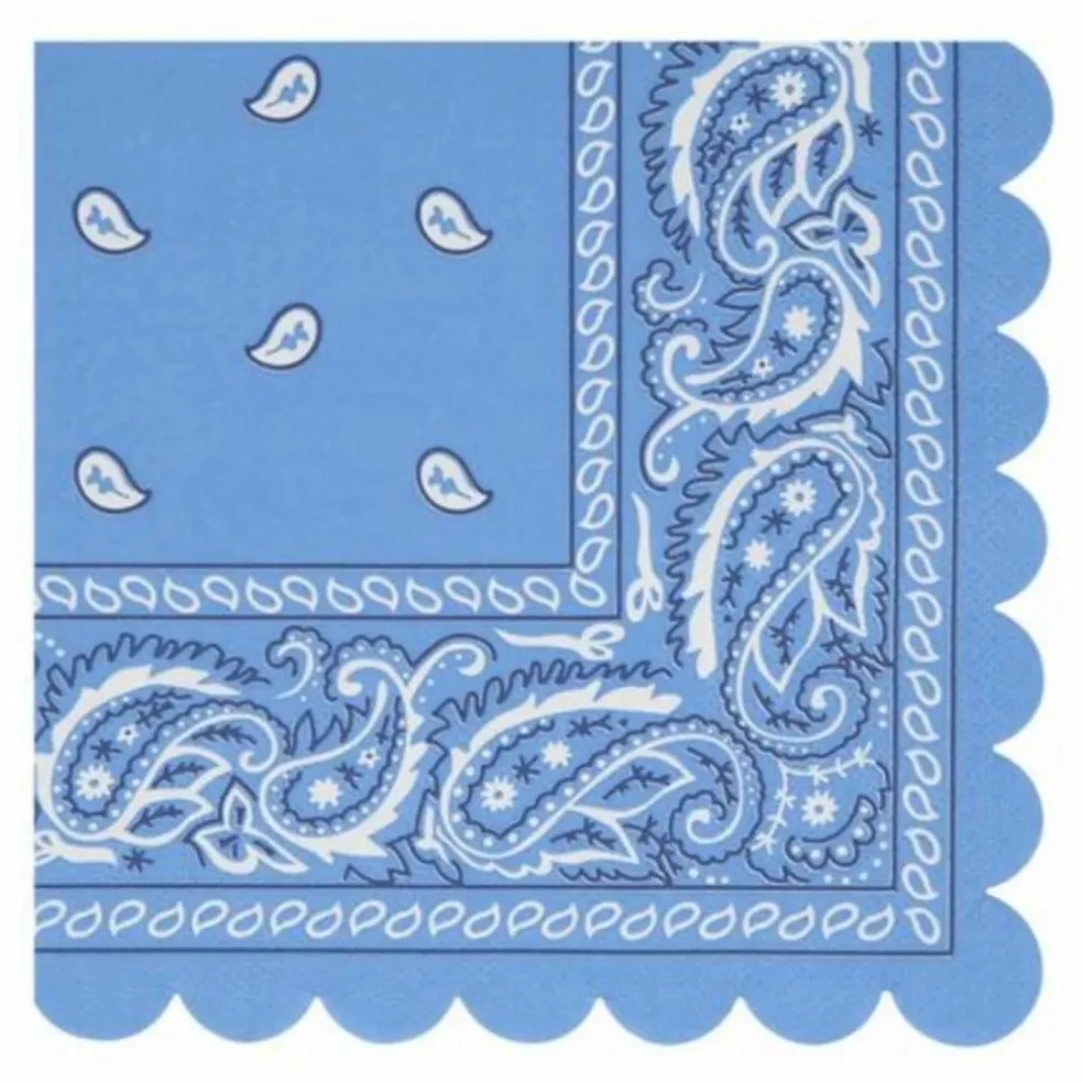 Serviettes en papier Western - Set de 16