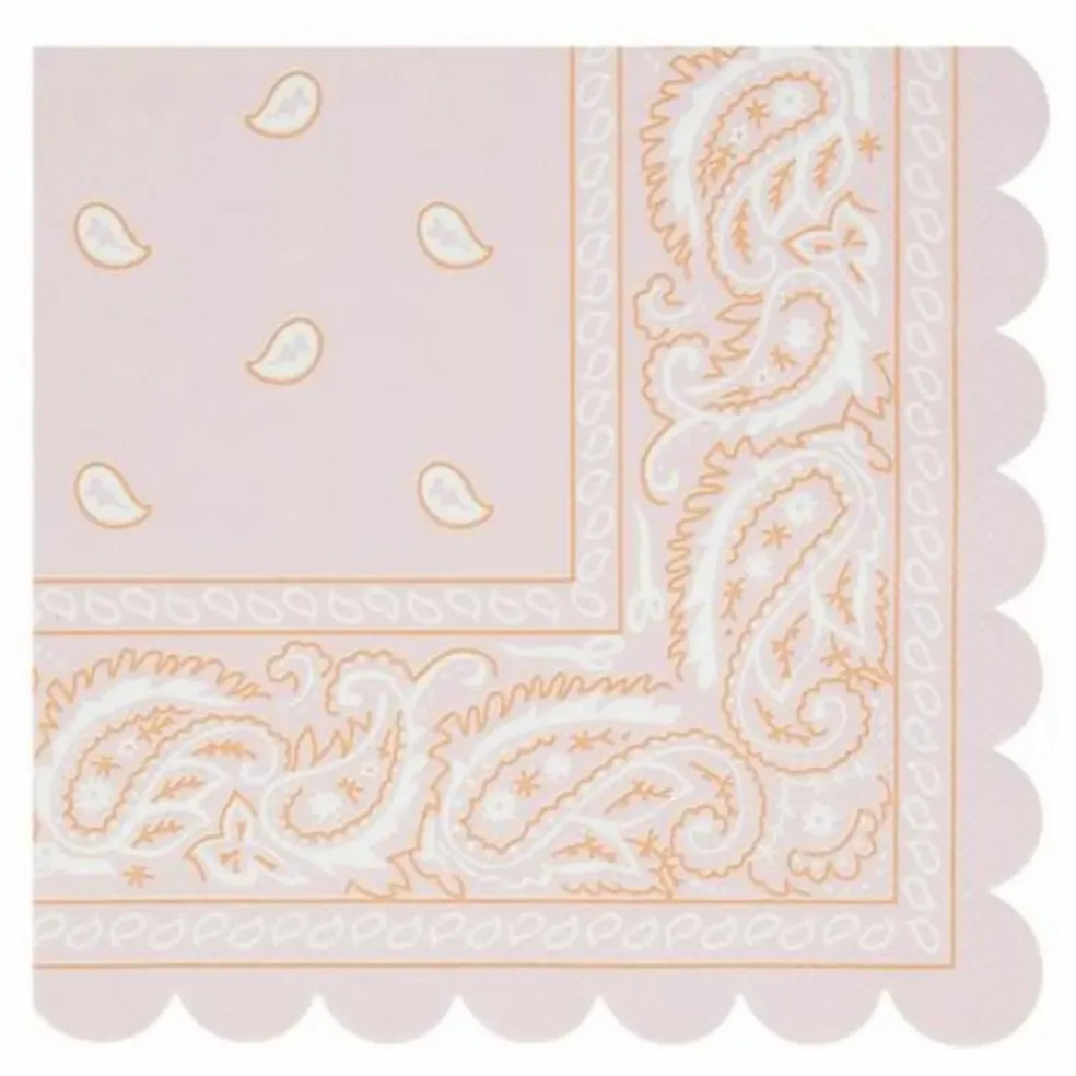 Serviettes en papier Western - Set de 16