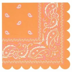 Serviettes en papier Western - Set de 16
