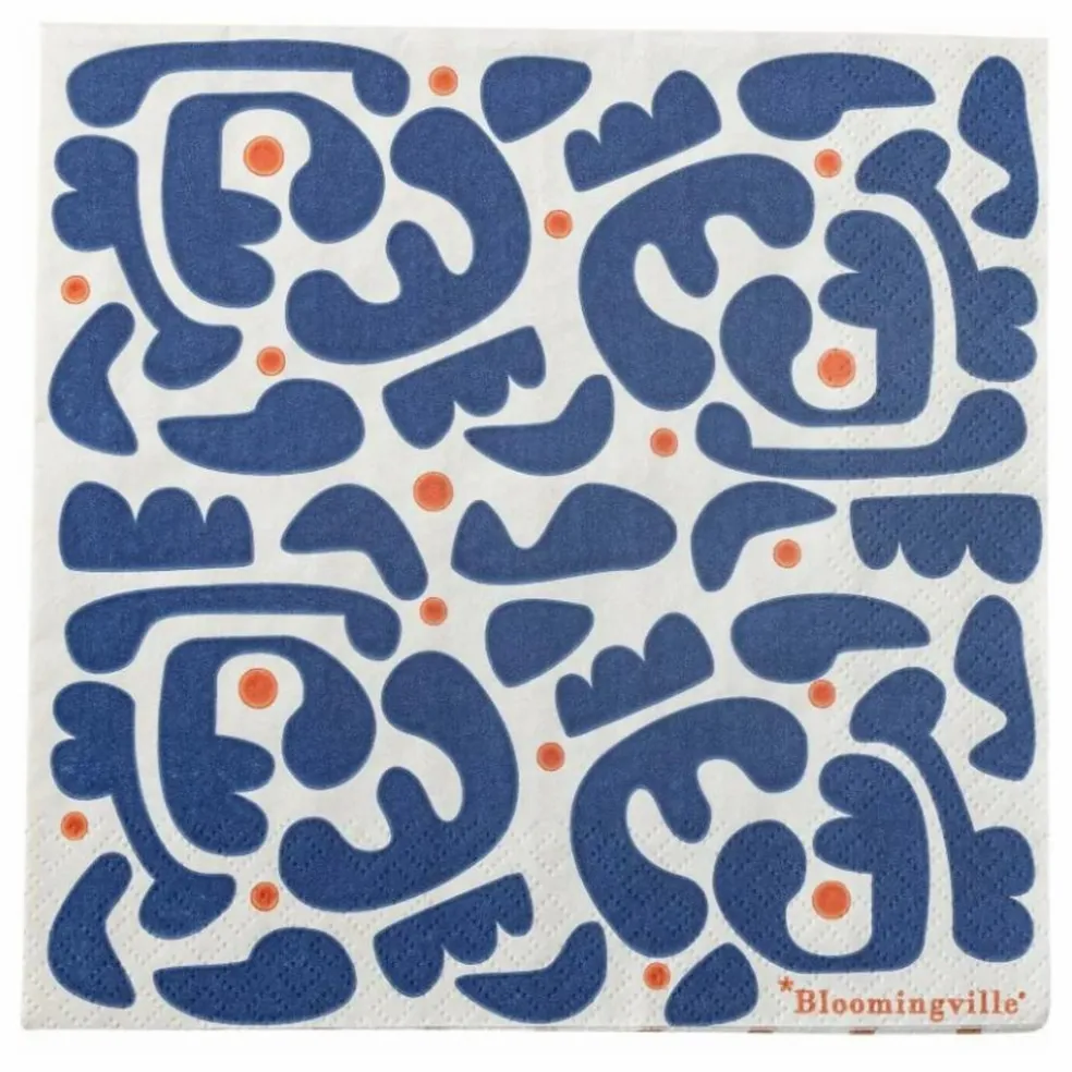 Serviettes Eviaya - Set de 20 | Bleu