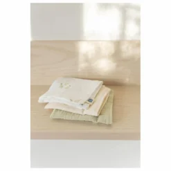 Serviettes Garden en coton bio - Set de 3 | Garden