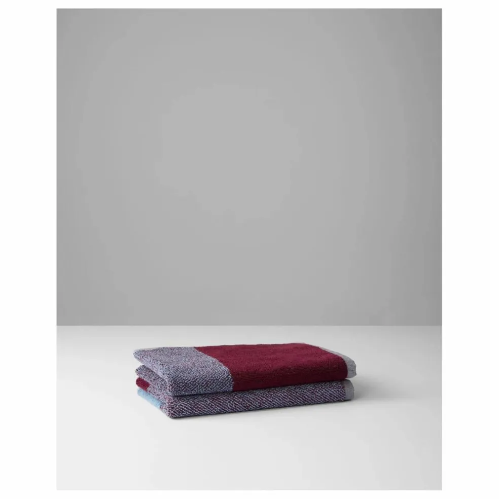 Serviettes invité, Lex Pott - Set de 2 | Bordeaux