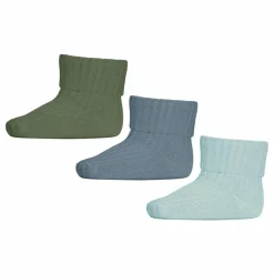 Set de 3 paires de chaussettes Rib en coton | Bleu