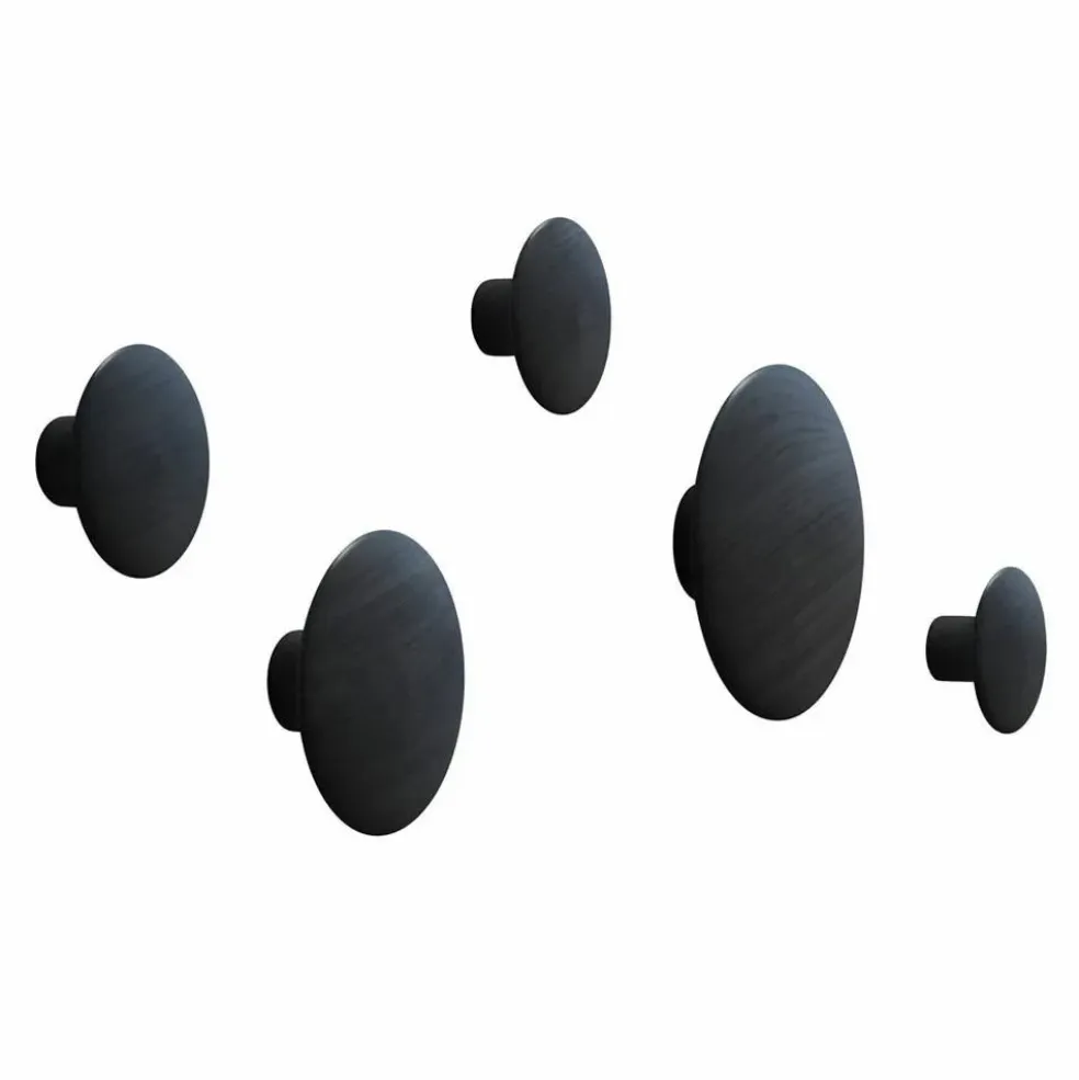 Set de 5 patères Dots