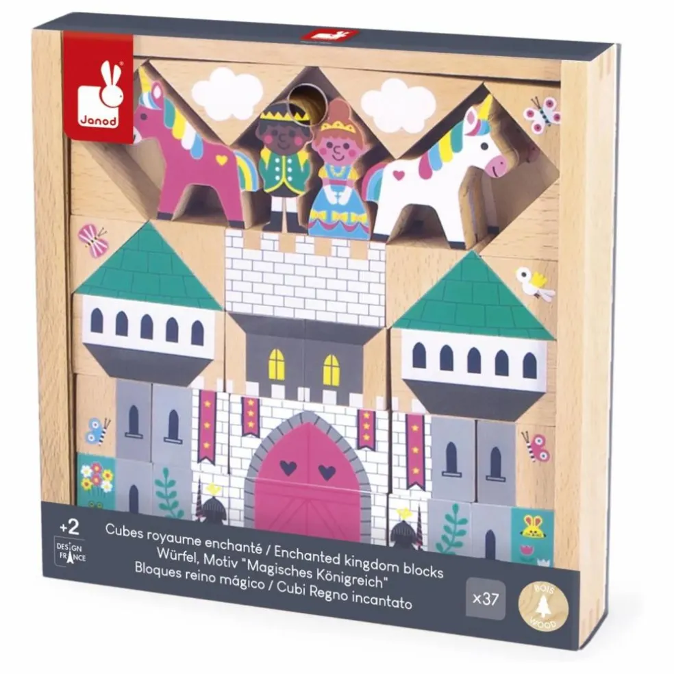 Set de cubes en bois Royaume enchanté - Cross Roads