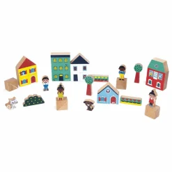 Set de cubes en bois Ville - Cross Roads