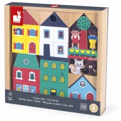 Set de cubes en bois Ville - Cross Roads