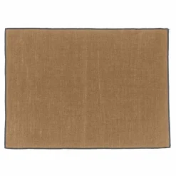 Set de table Borgo en lin enduit | Tabac