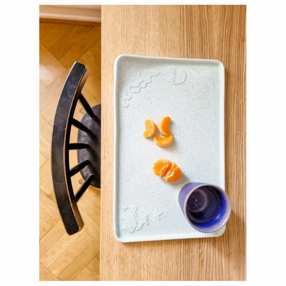 Set de table en caoutchouc naturel | Bleu