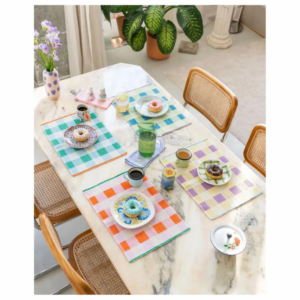 Set de table en coton bio | Orange