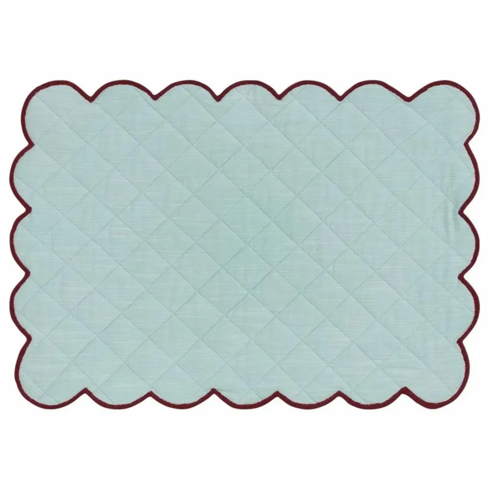 Set de table Frosty Scalloped | Bleu Clair