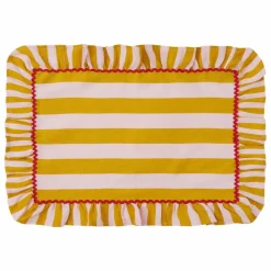 Set de table rayé | Jaune moutarde