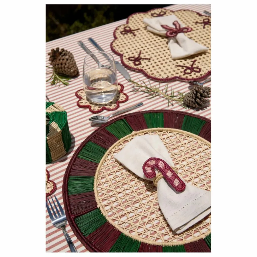 Set de table Twist | Vert foncé