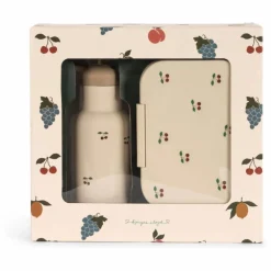 Set lunch-box et gourde Cherry | Rose