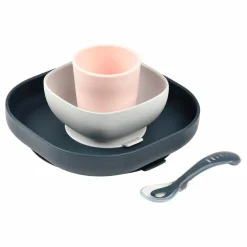 Set vaisselle silicone 4 pièces | Bleu nuit