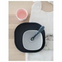 Set vaisselle silicone 4 pièces | Bleu nuit