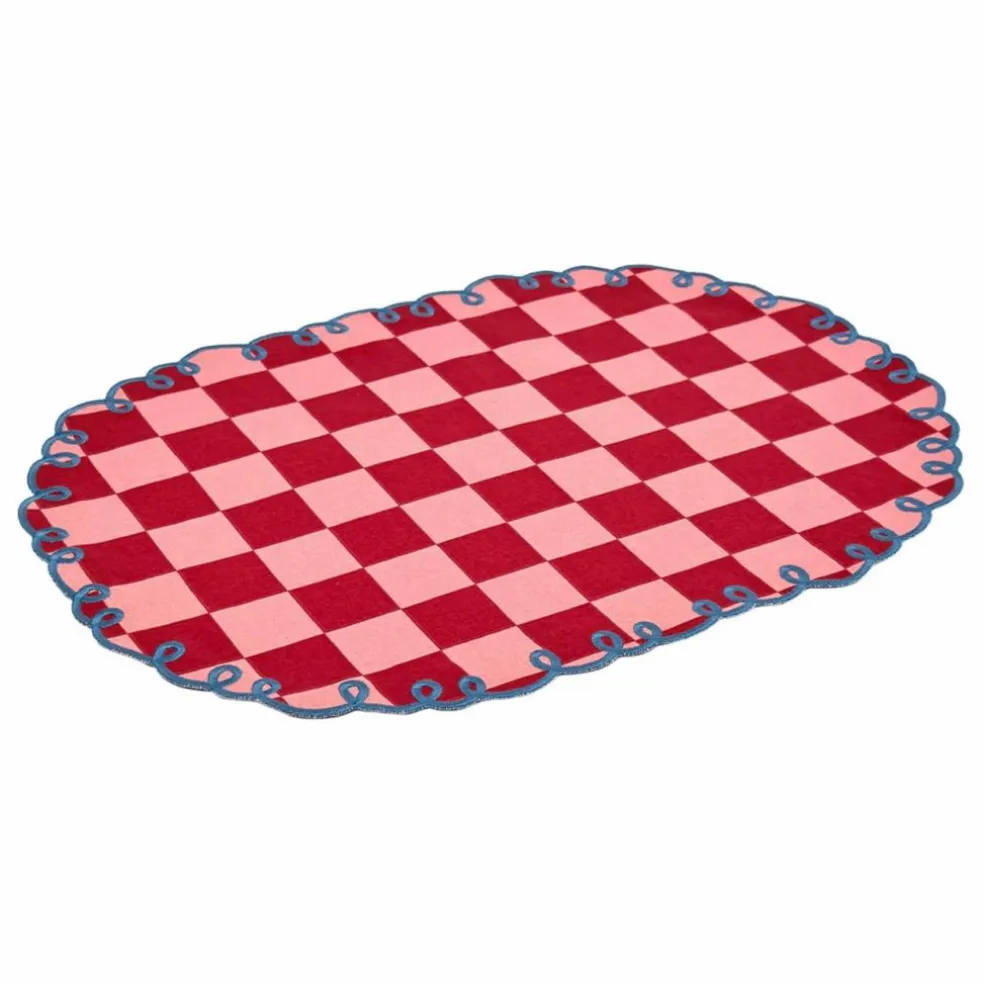 Sets de table vichy Dama Rosa - Lot de 2 | Rouge