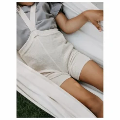 Short à Bretelles Coton Bio | Ecru