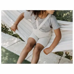 Short à Bretelles Coton Bio | Ecru