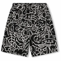 Short Avart Doodles Coton Bio | Noir