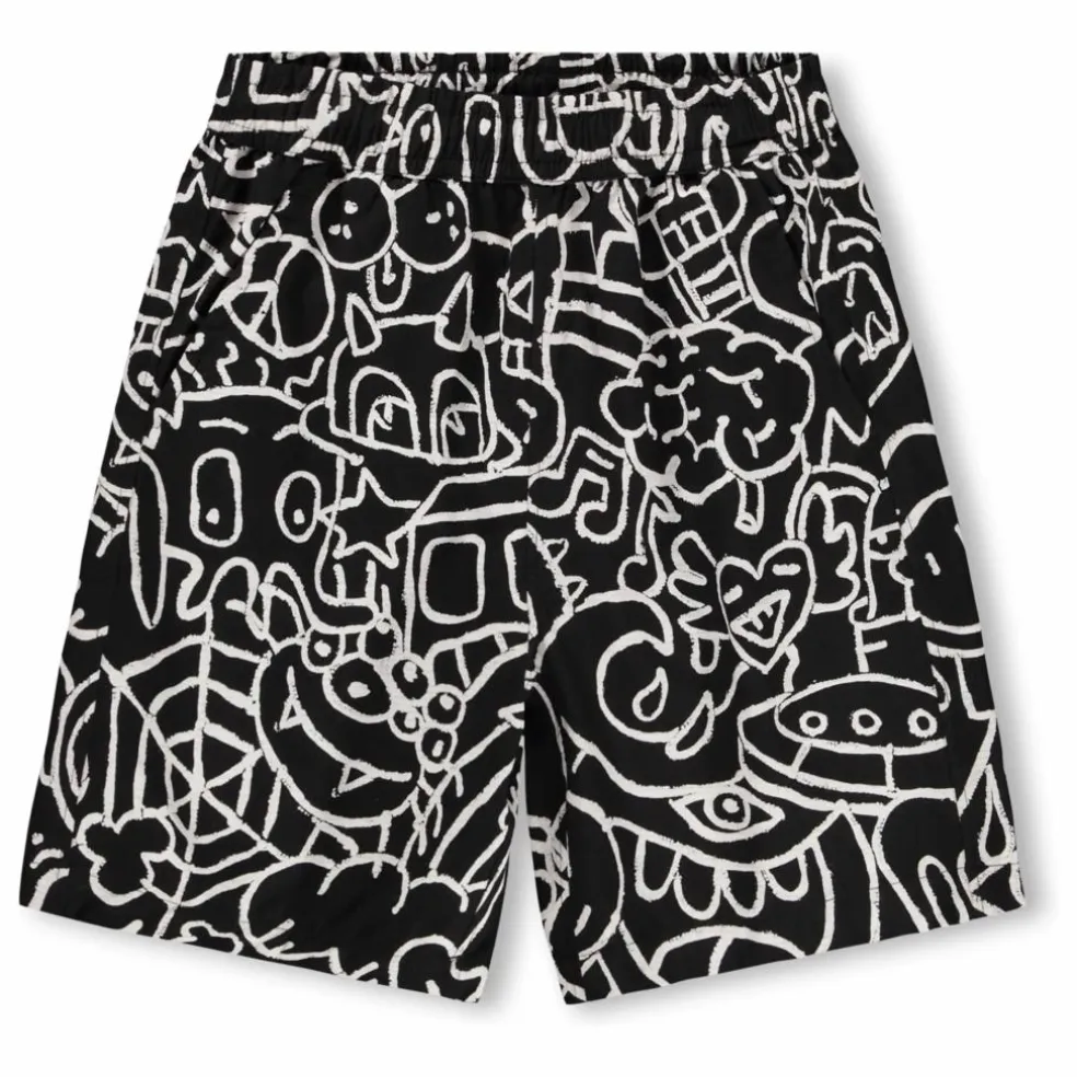 Short Avart Doodles Coton Bio | Noir