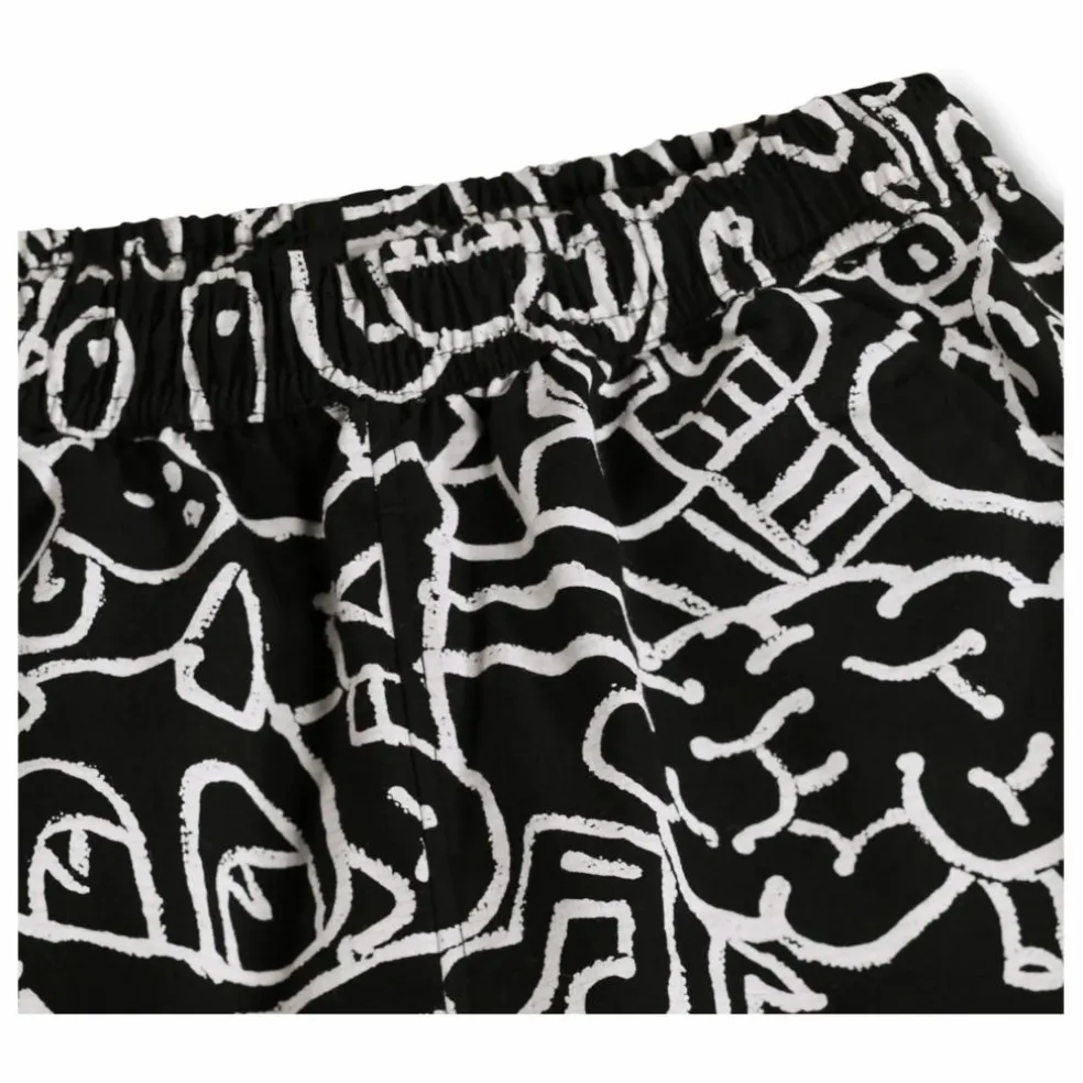 Short Avart Doodles Coton Bio | Noir