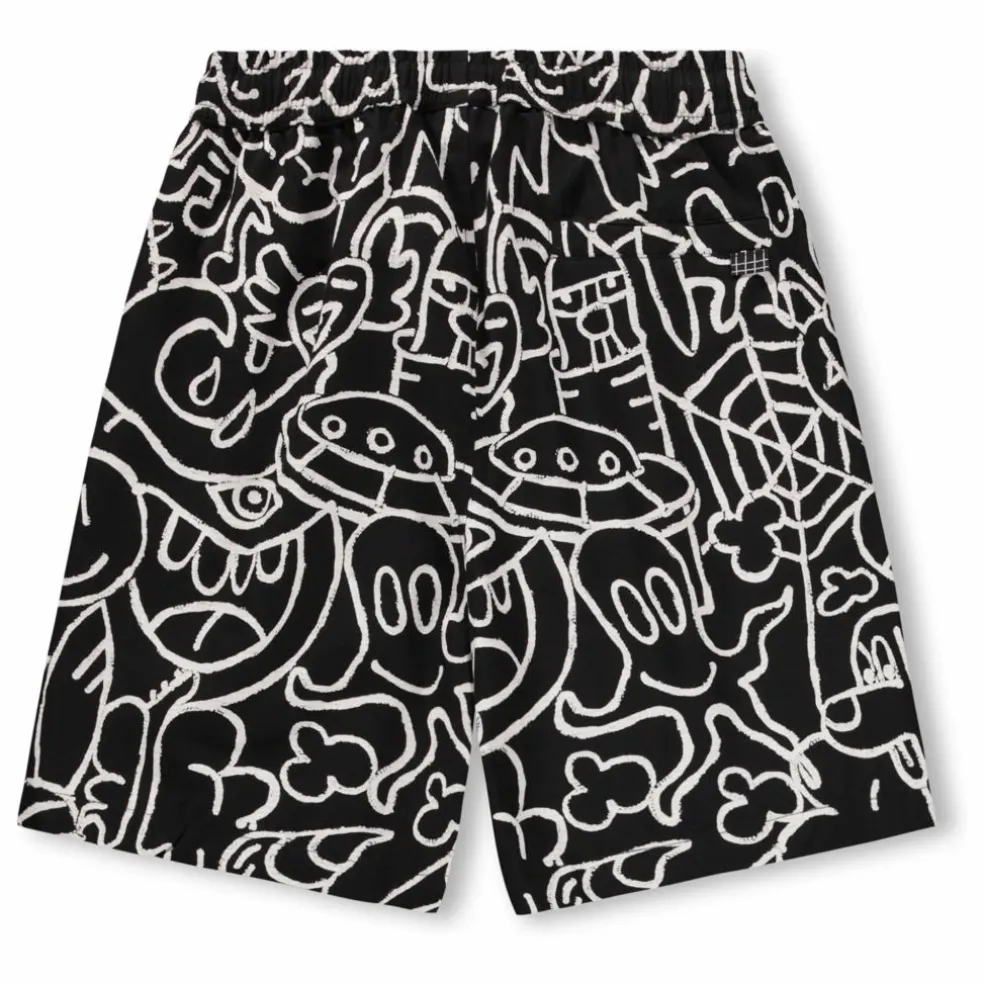 Short Avart Doodles Coton Bio | Noir