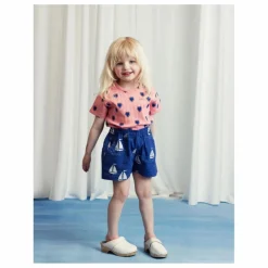Short Bateaux Coton Bio | Bleu