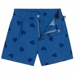 Short Bleurie Coton bio | Bleu marine