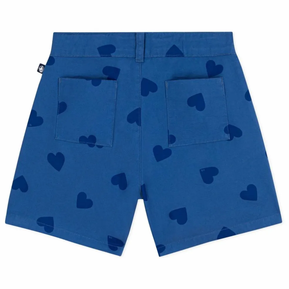 Short Bleurie Coton bio | Bleu marine