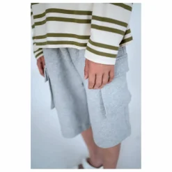 Short Cargo Coton Bio | Gris chiné