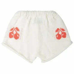 Short Cerises Maille | Blanc