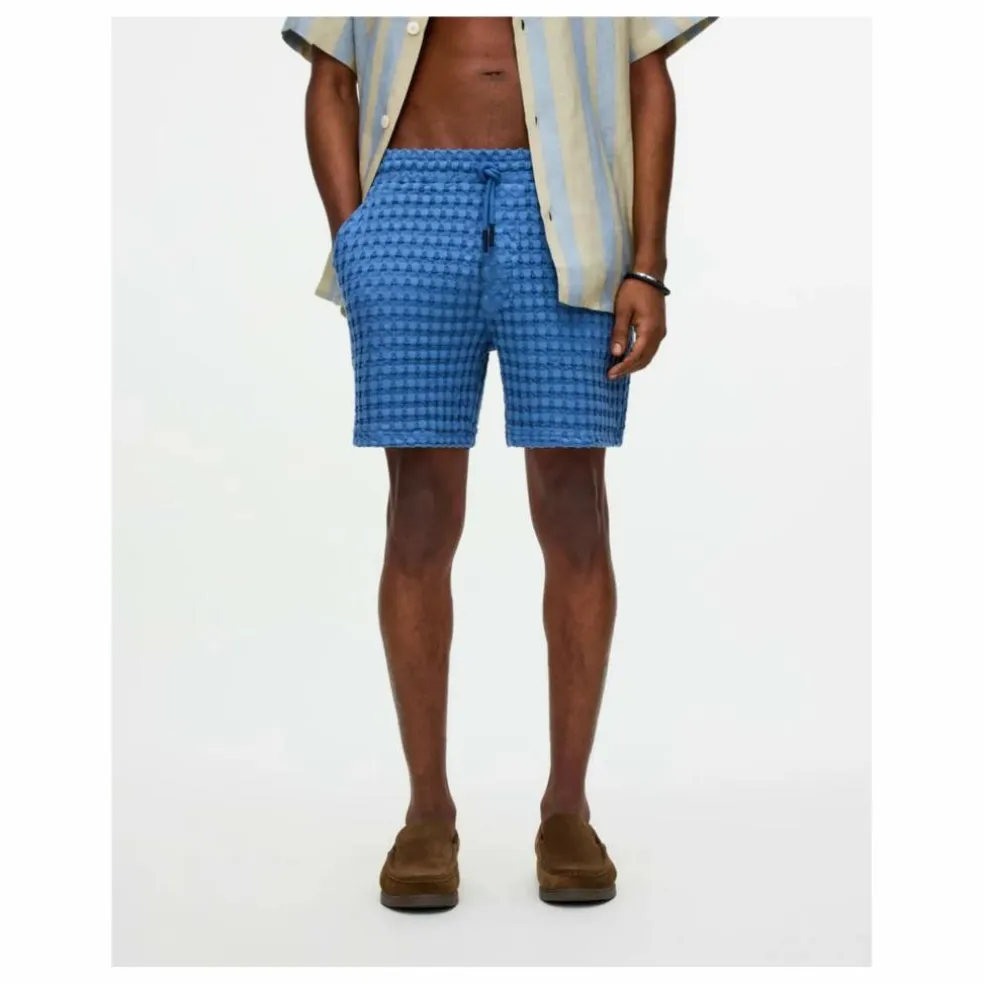 Short Coronet Porto Waffle | Bleu