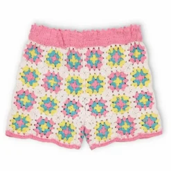 Short Crochet Fleurs Nikaia | Ecru